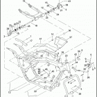 FLHTCU 1FC4 ULTRA CLASSIC (2008) FRAME, REAR FORK, & JIFFY STAND