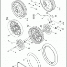 FLHTCU 1FC4 ULTRA CLASSIC (2008) Переднее колесо