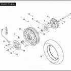 FLHTP 1FMM ELECTRA GLIDE STANDARD POLICE (2008) Заднее колесо