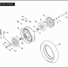 FLHRSE4 1PG8 CVO ROAD KING (2008) Заднее колесо