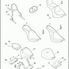 FXSTB 1JA5 NIGHT TRAIN (2008) SEATS - FXCW, FXCWC, FXST, FXSTB & FXSTC