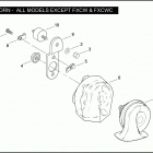 FXSTB 1JA5 NIGHT TRAIN (2008) HORN - ALL MODELS EXCEPT FXCW & FXCWC