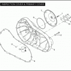 XL883R 4CS2 SPORTSTER 883R (2008) INSPECTION COVER & PRIMARY COVER