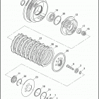 XL883C 4CP2 SPORTSTER 883 CUSTOM (2008) CLUTCH - 883 / C / L / R, 1200C / L / N / R