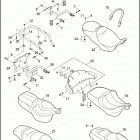FLHTCU 1FC4 ULTRA CLASSIC (2008) SEATS & REAR FRAME RAILS