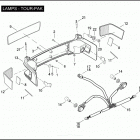 FLHTCUSE3 1PR8 CVO ULTRA CLASSIC (2008) LAMPS - TOUR-PAK