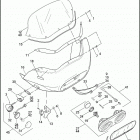FLTR 1FS4 ROAD GLIDE (2008) WINDSHIELD, FAIRING & HEADLAMPS - FLTR