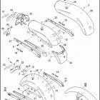 FXD 1GM4 DYNA SUPER GLIDE (2008) FENDERS & FENDER COVERS