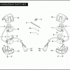 VRSCD 1HDH VRSCD NIGHT ROD (2008) HANDLEBAR SWITCHES