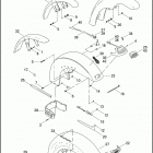 FXSTB 1JA5 NIGHT TRAIN (2008) FRONT FENDER - ALL MODELS EXCEPT FLSTSB