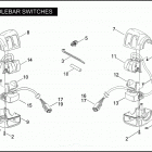 FXDSE 1PS8 CVO DYNA (2007) HANDLEBAR SWITCHES