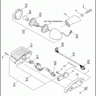 FXDC 1GV4 DYNA SUPER GLIDE CUSTOM (2007) TAIL LAMP & REAR TURN SIGNALS