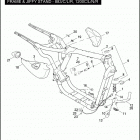 XL1200L 1CX3 SPORTSTER 1200 LOW (2008) FRAME & JIFFY STAND - 883 / C / L / R, 1200C / L / N / R