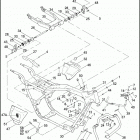 FLHRSE4 1PG8 CVO ROAD KING (2008) FRAME, REAR FORK, & JIFFY STAND (CONTINUED)