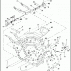 FLHTP 1FMM ELECTRA GLIDE STANDARD POLICE (2008) FRAME, REAR FORK, & JIFFY STAND