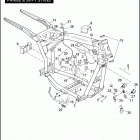 FXD 1GM4 DYNA SUPER GLIDE (2008) FRAME & JIFFY STAND