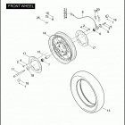 FLHRSE4 1PG8 CVO ROAD KING (2008) Переднее колесо