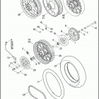 FLHTCU 1FC4 ULTRA CLASSIC (2008) Заднее колесо