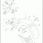 FLHTP 1FMM ELECTRA GLIDE STANDARD POLICE (2008) Задний бампер
