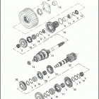 FLHRSE4 1PG8 CVO ROAD KING (2008) TRANSMISSION GEARS