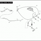 FLHTP 1FMM ELECTRA GLIDE STANDARD POLICE (2008) FUEL TANK - FLHTP