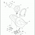 FLHRSE4 1PG8 CVO ROAD KING (2008) SEAT & BACKREST