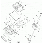 XL883L 4CR2 SPORTSTER XL883 LOW (2008) ROCKER ARMS, COVERS, & PUSH RODS - 883 / C / L / R, 1200...