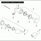 XL883C 4CP2 SPORTSTER 883 CUSTOM (2008) TURN SIGNALS - 883 / C / L / R, 1200C / L / R