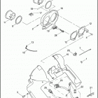 FLTR 1FS4 ROAD GLIDE (2008) SPEEDOMETER & TACHOMETER - FLTR
