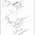 FLHRSE4 1PG8 CVO ROAD KING (2008) BATTERY, TRAY, & CABLES