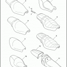 XL883C 4CP2 SPORTSTER 883 CUSTOM (2008) SEATS
