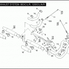 XL1200R 1CV3 SPORTSTER 1200 ROADSTER (2008) EXHAUST SYSTEM - 883 / C / L / R, 1200C / L / N / R