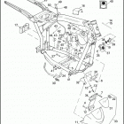 FXDSE2 1PS8 CVO DYNA (2008) FRAME, JIFFY STAND, FRONT SPOILER