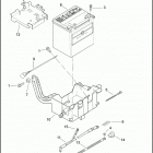 FLHTCU 1FC4 ULTRA CLASSIC (2008) BATTERY, TRAY & CABLES