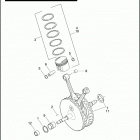 XL1200N 1CZ3 NIGHTSTER (2008) PISTONS & FLYWHEEL ASSEMBLY