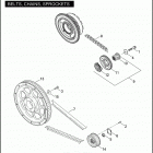 FXDSE 1PS8 CVO DYNA (2007) BELTS, CHAINS, SPROCKETS