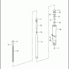 FLHP 1FHM ROAD KING POLICE (2007) FRONT FORK - LEFT (NONFAIRING MODELS)