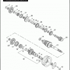 FLHRSE3 1PG8 CVO ROAD KING (2007) TRANSMISSION GEARS