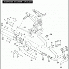 VRSCDX 1HHZ VRSCDX NIGHT ROD SPECIAL (2007) EXHAUST SYSTEM - VRSCDX