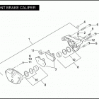 FLHTP 1FMM ELECTRA GLIDE STANDARD POLICE (2007) Передний суппорт
