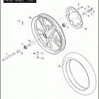 FXD 1GM4 DYNA SUPER GLIDE (2007) FRONT WHEEL - CAST