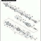 FXDC 1GV4 DYNA SUPER GLIDE CUSTOM (2007) TRANSMISSION GEARS