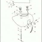 FLHRSE3 1PG8 CVO ROAD KING (2007) Топливный бак