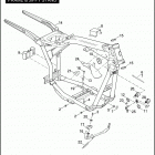 FXDC 1GV4 DYNA SUPER GLIDE CUSTOM (2007) FRAME & JIFFY STAND