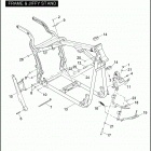 FXSTB 1JA5 NIGHT TRAIN (2007) FRAME & JIFFY STAND