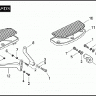 FLHTP 1FMM ELECTRA GLIDE STANDARD POLICE (2007) FOOTBOARDS