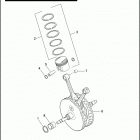 XL1200N 1CZ3 NIGHTSTER (2007) PISTONS & FLYWHEEL ASSEMBLY