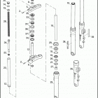 FXDC 1GV4 DYNA SUPER GLIDE CUSTOM (2007) Передняя вилка