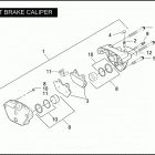 FXSTB 1JA5 NIGHT TRAIN (2007) Передний суппорт