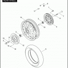 FLHTP 1FMM ELECTRA GLIDE STANDARD POLICE (2007) Заднее колесо